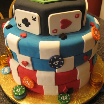 Poker Cake