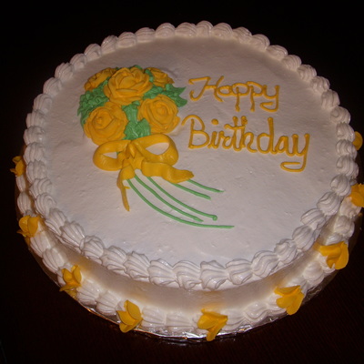 Yellow Bouquet Of Yellow Roses