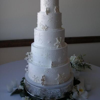 Snowflake Wedding Cake