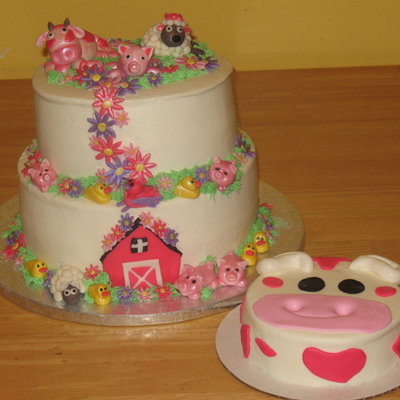 1St Birthday Girlie Barnyard Theme
