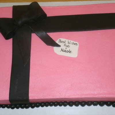 Hot Pink With A Black Bow