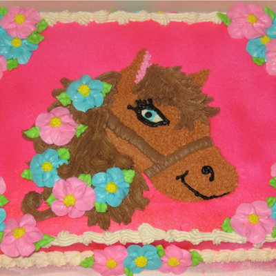 Wild Horse Sheet Cake