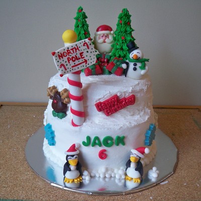 Christmas Birthday Cake