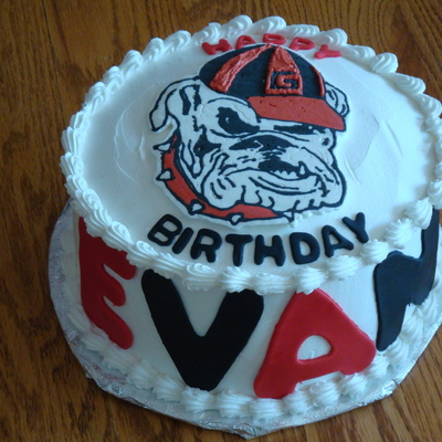 Georgia Bulldogs Birthday Cake