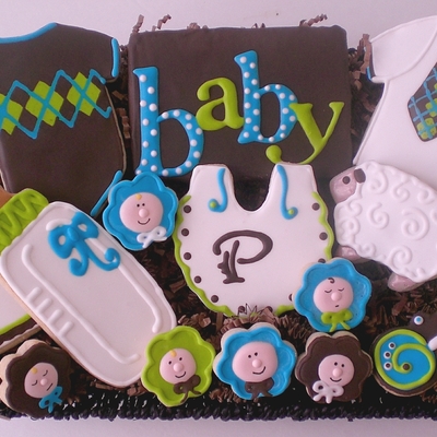 Baby Boy Cookies