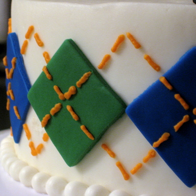 Argyle Birthday Cake