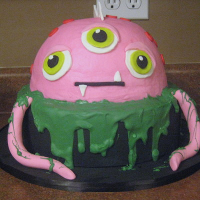 Pink Monster Cake