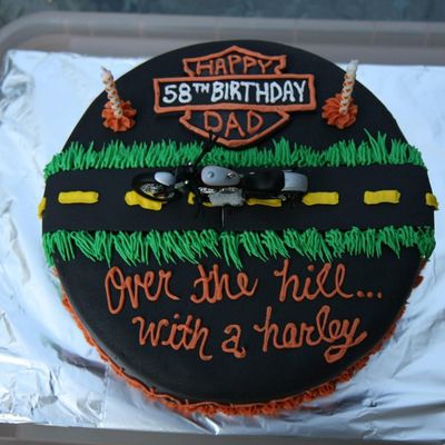 Harley Cake For My Dad