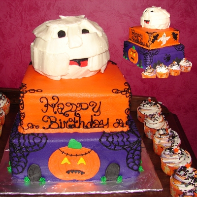 Spooky Birthday Cake