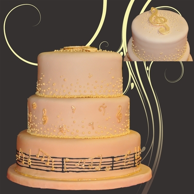 Music Note Cake