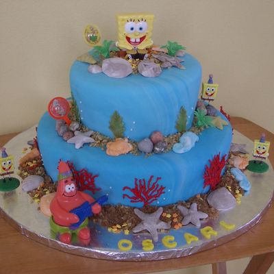 Sponge Bob Birthday Cake 3Yr Old Boy