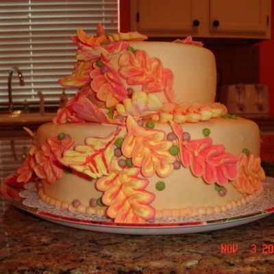 Autumn Leaves Cake
