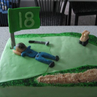 Golf Course Cake