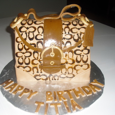 Coach Purse Cake