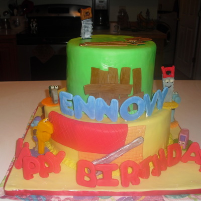 Handy Manny 1St Birthday Cake & Smash Cake