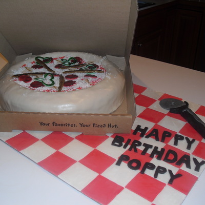 Anchovy, Peppers, Pepperoni And Mushroom Pizza