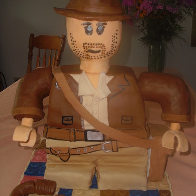 Indiana Jones Lego Cake