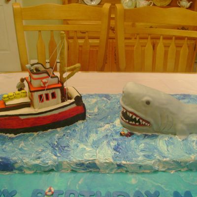 Jaws Attacks The Orca Ship