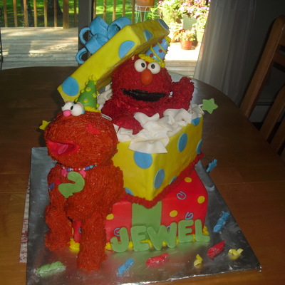 Elmo And Zoey Sesame Street Cake
