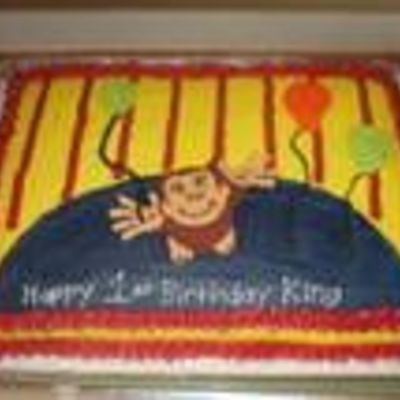 Curious George Birthday Cake