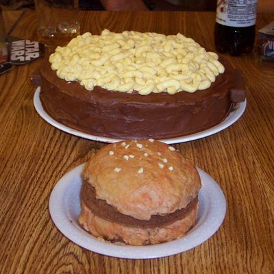 7Th Birthday Hamburger And Mac & Cheese