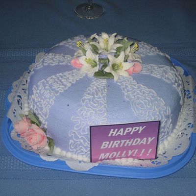 Blue, Purple, Flowers, Birthday, B-Day, Woman