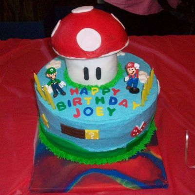 Mario And Luigi Birthday Cake