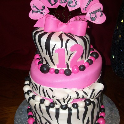 Hot Pink W/ Zebra Print