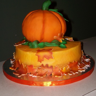 Fall Theme Cake