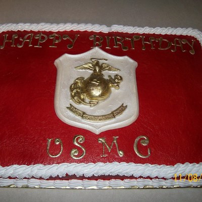 Marine Birthday Cake
