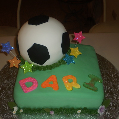 Soccer B-Day Cake