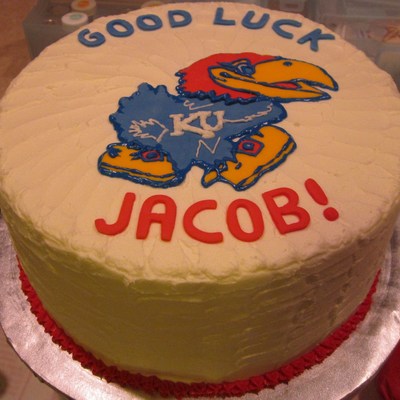 Jayhawk Graduation Cake