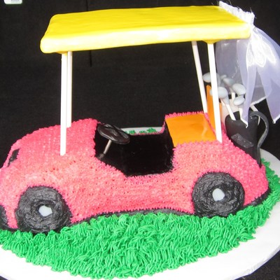 Bridal Shower Golf Cart