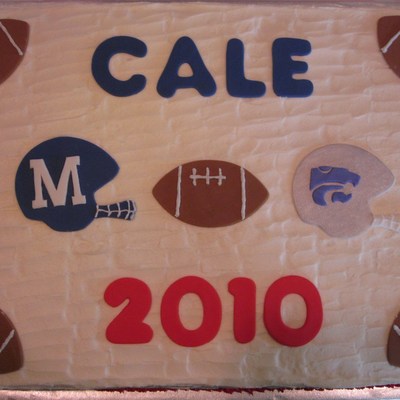 Football Graduation Cake