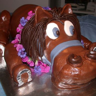 Luau Horse Cake