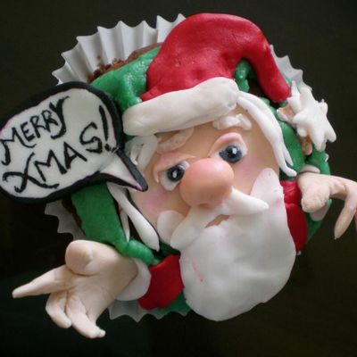 Santa Cupcakes
