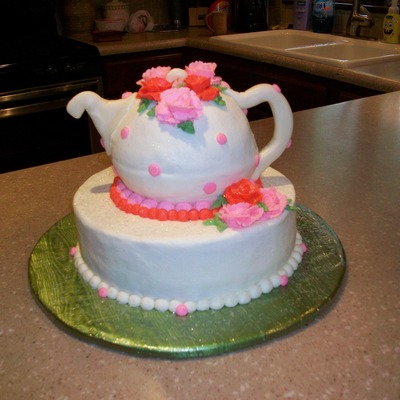 Tea Party Bridal Shower Cake