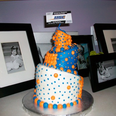 Topsy Turvy Birthday Cake