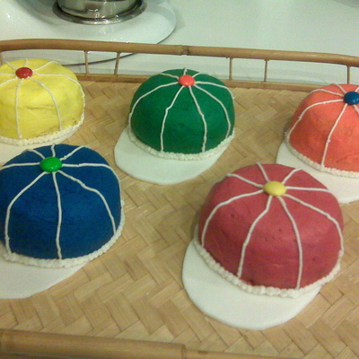 Baseball Hat Cupcakes