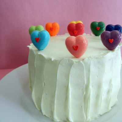 Red Velvet Layer Cake With Hearts
