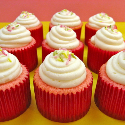 Pink Velvet Cupcakes
