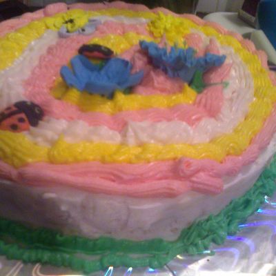 Flowers And Ladybugs