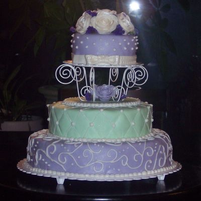 Purple Wedding Cake