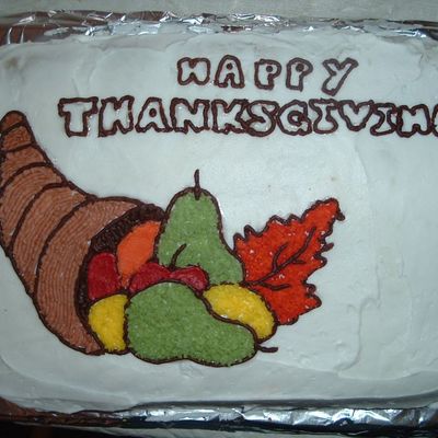 My First Thanksgiving Cake