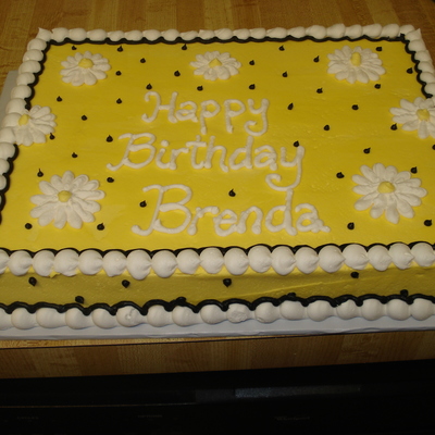 Yellow Birthday Cake
