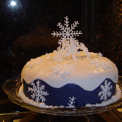 Snowflake Christmas Cake