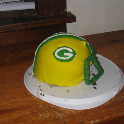 Packer Helmet Cake