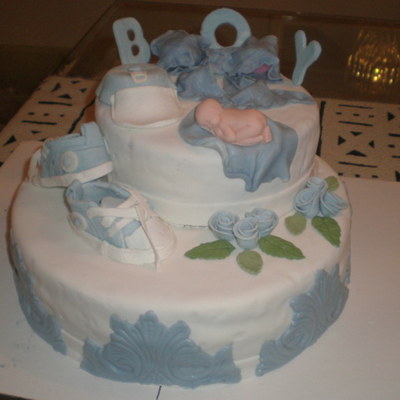 2 Tier Baby Shower Cake