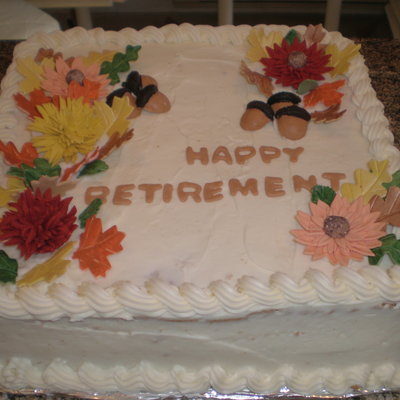 Fall Retirement Cake