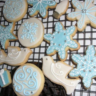 Christmas Blue And Whites